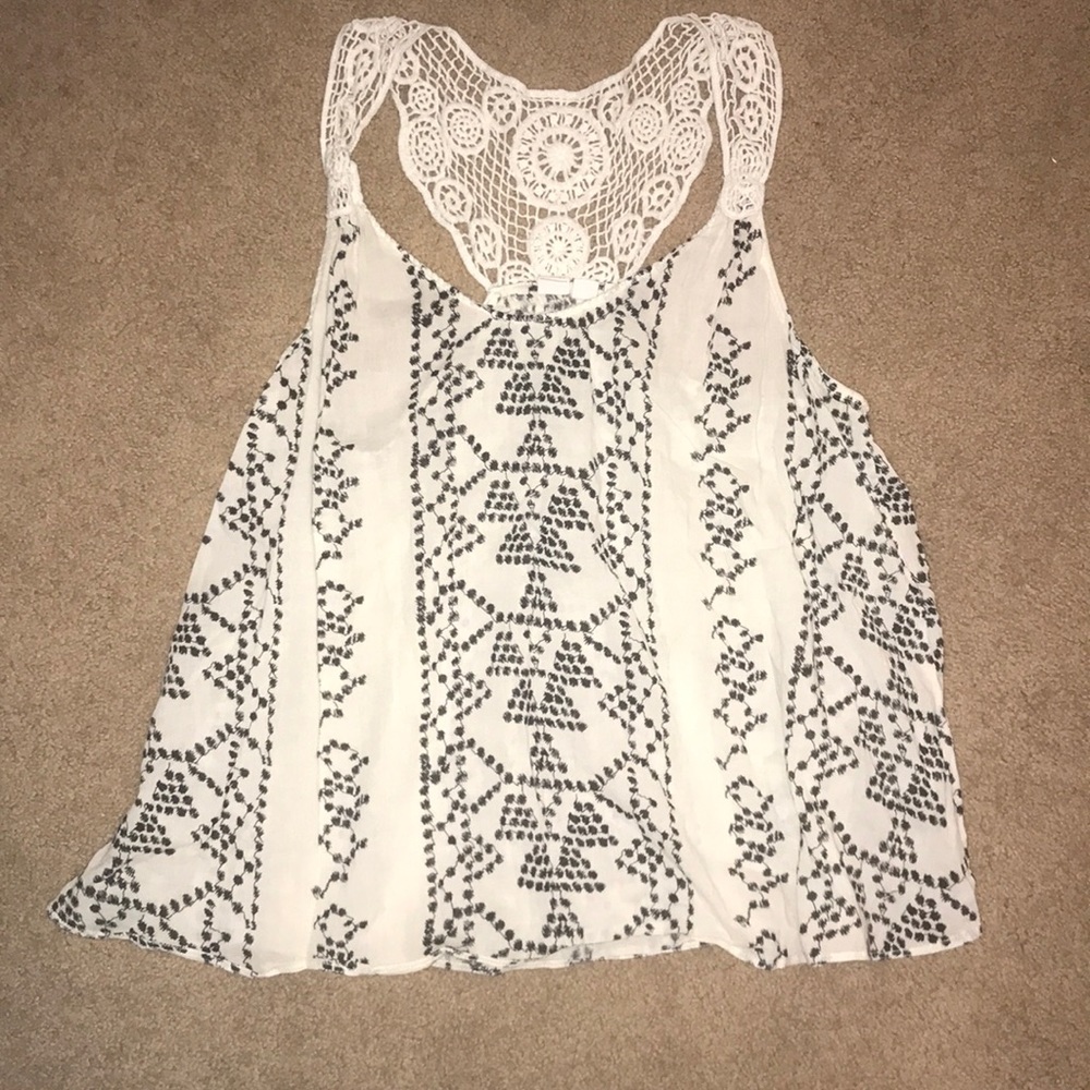 Large Black and White Cami